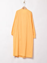 後染め 長袖ワンピース