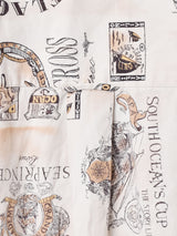 マリンテイスト 総柄半袖シャツ