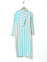 カナダ製 ストライプ 長袖ワンピース
