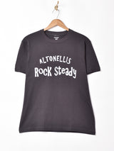 【2色展開】 プリントTシャツ【Rock steady】