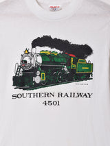 アメリカ製 汽車プリント Tシャツ