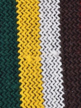 マルチストライプ フリンジニットベスト