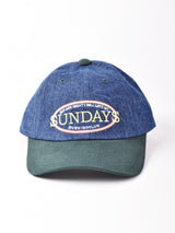 【2色展開】刺繍入り デニムキャップ SUNDAYS