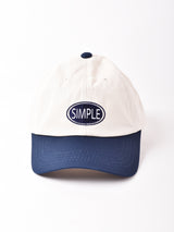 【2色展開】刺繍入り 2トーンキャップ SIMPLE