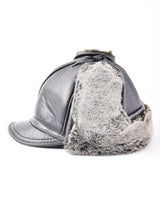 フェイクレザー ファー フライトキャップ