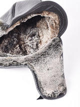 フェイクレザー ファー フライトキャップ