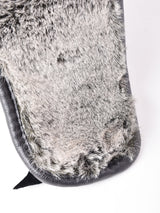 フェイクレザー ファー フライトキャップ