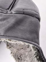 フェイクレザー ファー フライトキャップ