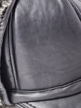 フェイクレザー ファー フライトキャップ