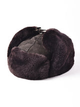 スエード ボア フライトキャップ