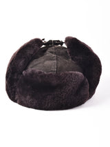 スエード ボア フライトキャップ