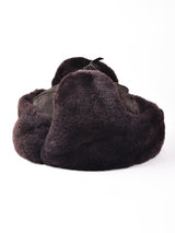 スエード ボア フライトキャップ