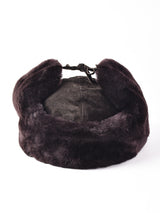 スエード ボア フライトキャップ