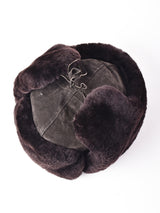 スエード ボア フライトキャップ