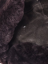 スエード ボア フライトキャップ