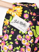 70's   花柄 長袖 マキシ丈ワンピース