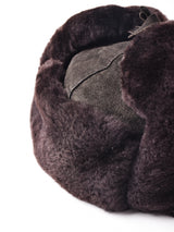 スエード ボア フライトキャップ