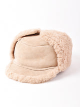 ムートン ボア フライトキャップ