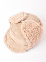 ムートン ボア フライトキャップ