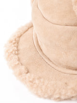 ムートン ボア フライトキャップ