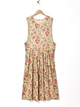 花柄  ジャンパースカート