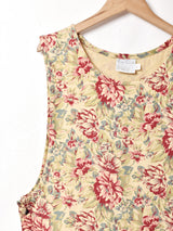 花柄  ジャンパースカート