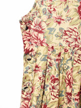 花柄  ジャンパースカート