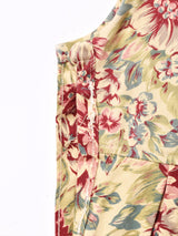 花柄  ジャンパースカート