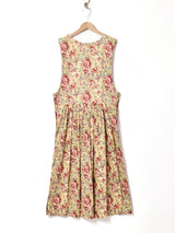 花柄  ジャンパースカート