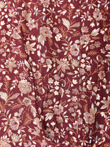 花柄 フロントオープン スリーブレスワンピース