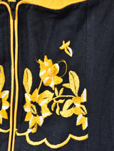 刺繍 スリーブレス チロルワンピース