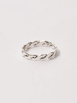 編み模様 シルバーリング