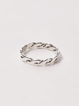 編み模様 シルバーリング