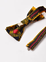 【6色展開】バティック柄 蝶ネクタイ