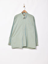 織柄 ピンドット長袖シャツ