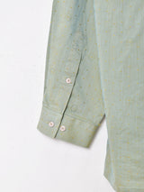 織柄 ピンドット長袖シャツ