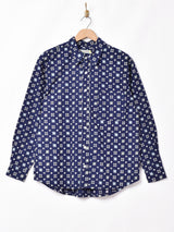 Emerald Motel小紋柄 長袖シャツ