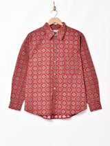 Emerald Motel小紋柄 長袖シャツ