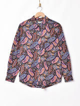 Emerald Motelペイズリー柄 長袖シャツ