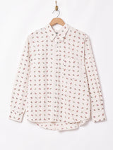 Emerald Motelスモールペイズリー柄 長袖シャツ