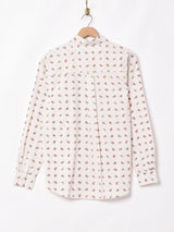 Emerald Motelスモールペイズリー柄 長袖シャツ