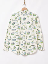 Emerald Motel総柄 長袖シャツ