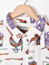 Emerald Motel総柄 長袖シャツ