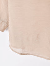 【2色展開】Meridian長袖シアーシャツ