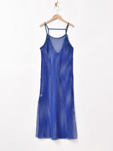 【4色展開】Meridian メッシュ キャミソールワンピース