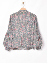 【2色展開】Meridianペイズリー柄 バルーンスリーブトップス