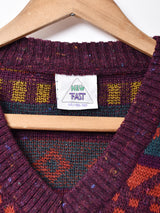 フェアアイル風 ニットベスト