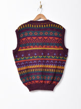 フェアアイル風 ニットベスト