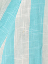 カナダ製 ストライプ 長袖ワンピース