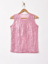 ノースリーブ ラメトップス